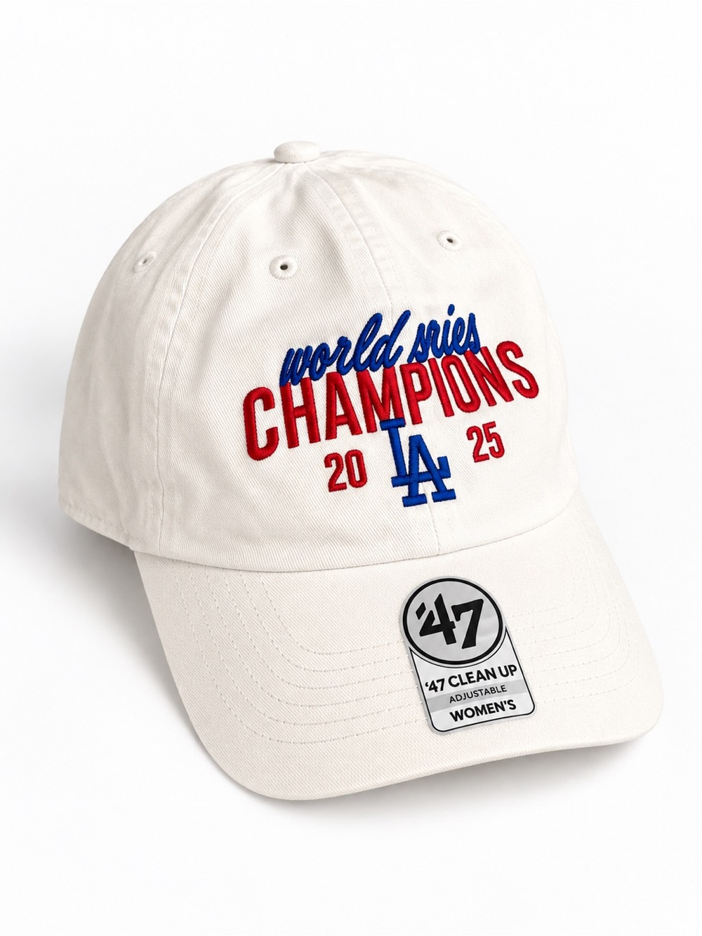 '47 Women's Los Angeles Dodgers World Series Champions 2025 White Cap